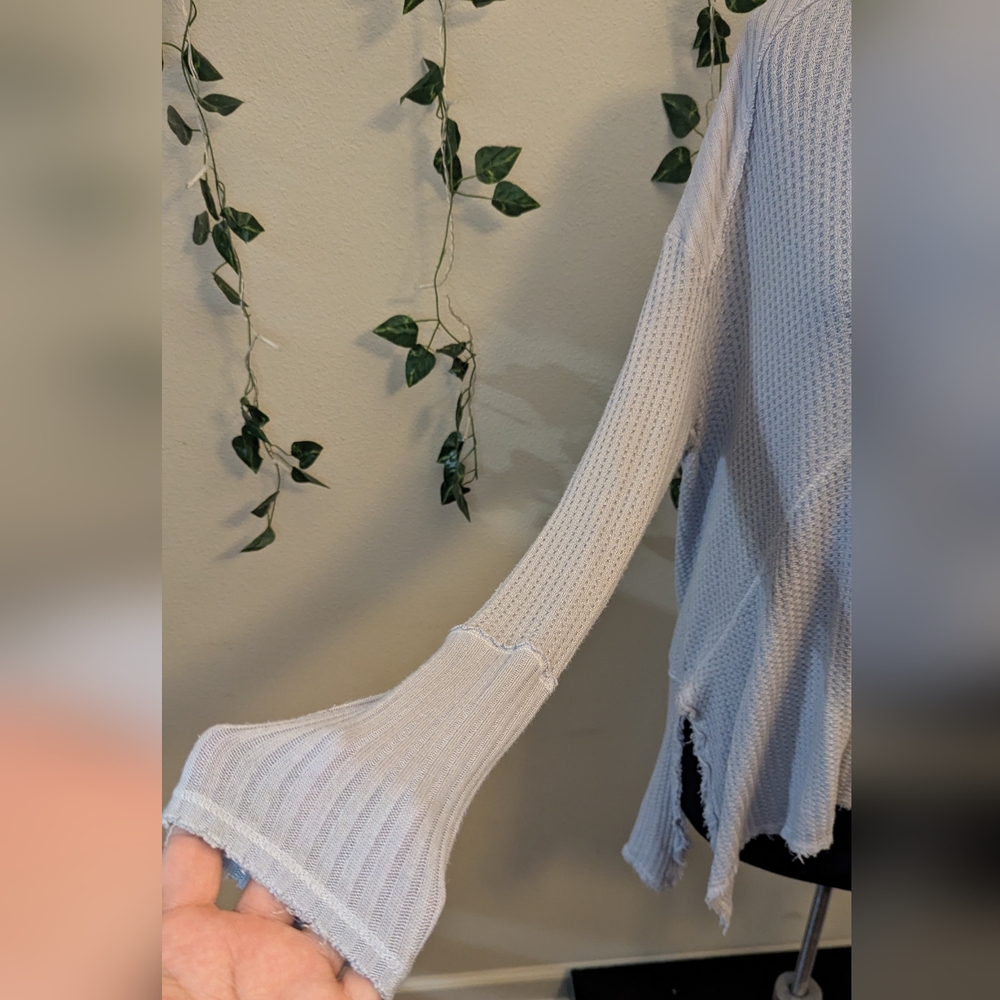 FREE PEOPLE Lavender🪻Thermal Cozy Oversized Sweater - Picture 6 of 7